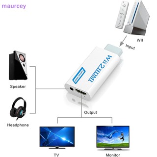 Maurcey อะแดปเตอร์แปลงเสียง Wii เป็น HDMI 2HDMI Full HD สําหรับ PC HDTV TH 1 ชิ้น