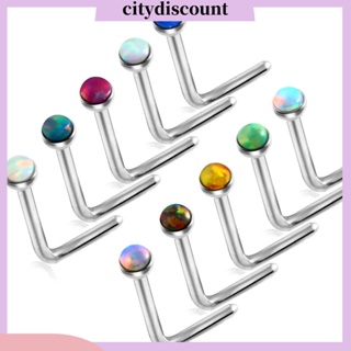 &lt;citydiscount&gt; จิวเจาะจมูก ปาก จมูก โลหะ โอปอลเทียม เครื่องประดับแฟชั่น สําหรับผู้หญิง