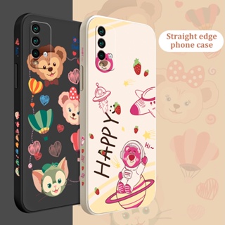 เคสโทรศัพท์มือถือ ซิลิโคนนิ่ม TPU กันกระแทก ลายการ์ตูนหมีสตรอเบอร์รี่ สําหรับ Redmi Note 10 11 Pro 10 K20 K30 POCO M3 M4 Pro