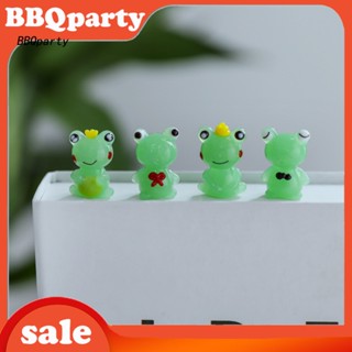 &lt;BBQ&gt; โมเดลกบจิ๋ว สีเขียว สําหรับตกแต่งบ้าน ภูมิทัศน์ขนาดเล็ก