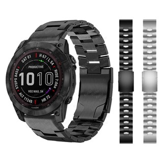 สายนาฬิกาข้อมือ โลหะไทเทเนียมอัลลอยด์ แบบเร็ว สําหรับ Garmin Fenix 7X 7 6x Pro