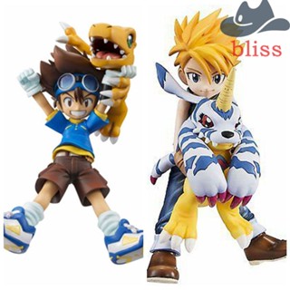 BLISS โมเดลฟิกเกอร์ PVC รูปการ์ตูน Digimon Taichi Yagami Ishida Yamato เหมาะกับของขวัญ ของเล่นสะสม สําหรับตกแต่ง