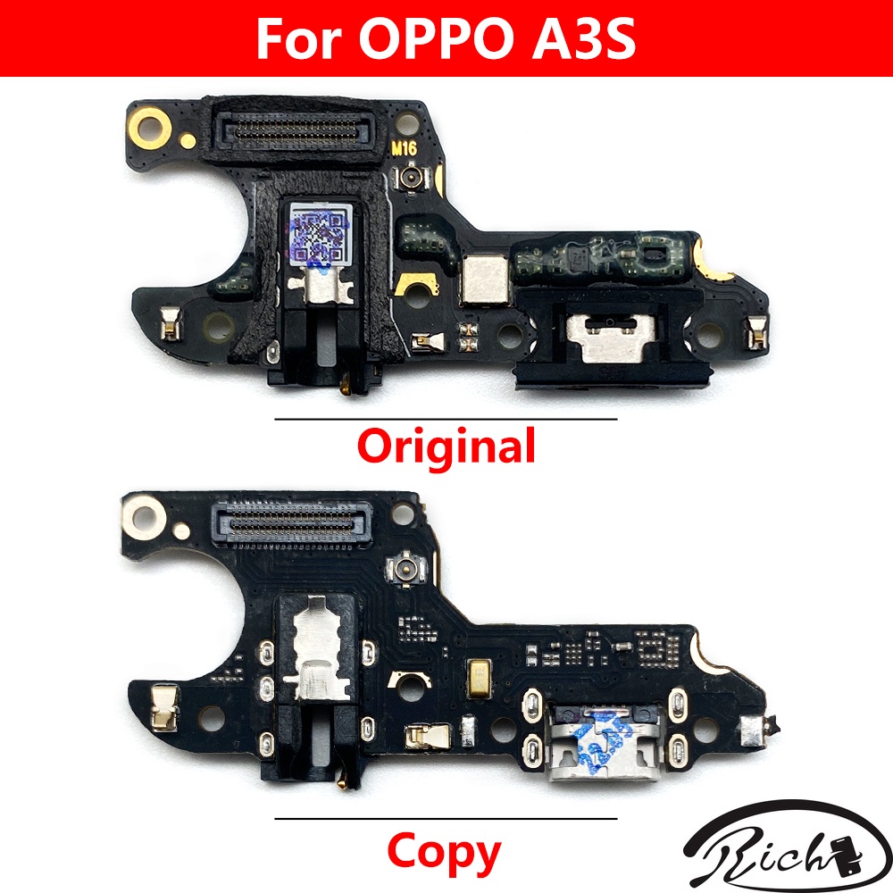 แท่นชาร์จ USB พอร์ตแจ็คบอร์ด สายเคเบิลอ่อน สําหรับ Oppo A1k A3S A5S Realme 8i