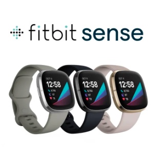 【ลดล้างสต๊อก】Fitbit Sense นาฬิกาข้อมือสมาร์ทวอทช์ GPS หน้าจอ AMOLED ตรวจจับความเครียด