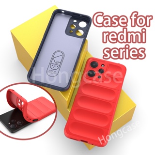 เคสโทรศัพท์ซิลิโคน TPU แบบนิ่ม กันกระแทก ป้องกันกล้อง สําหรับ Xiaomi Redmi 12 Redmi12 4G