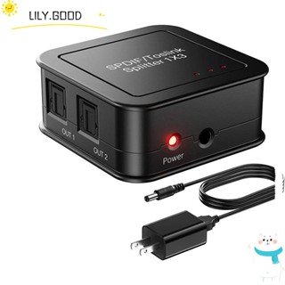 LILY ตัวแยกสัญญาณเสียงดิจิทัล 1 in 3 SPDIF Toslink ไฟเบอร์ออปติคอล รองรับ Dolby Digital DTS 5.1 3 ทาง สําหรับ PS3 Blue-Ray DVD HDTV