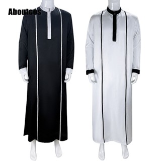 Aboutcos เครื่องแต่งกายคอสเพลย์ ฮาโลวีน Kaftan Jubba Pastor Godfather สําหรับผู้ชายชาวมุสลิม