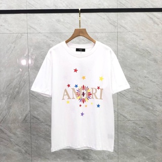 &amp;quot;พร้อมส่ง&amp;quot; Ami เสื้อยืดแขนสั้น ผ้าฝ้าย ทรงหลวม พิมพ์ลายโลโก้ดาว พลัสไซซ์ แฟชั่นฤดูใบไม้ผลิ และฤดูร้อน สําหรับผู้ชาย และผู้หญิง