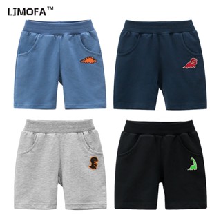 Ljmofa Kids 1-9Y กางเกงขาสั้นลําลอง ผ้าฝ้ายแท้ เอวยางยืด ระบายอากาศ ใส่สบาย สําหรับเด็กผู้ชาย เหมาะกับฤดูร้อน เล่นกีฬา