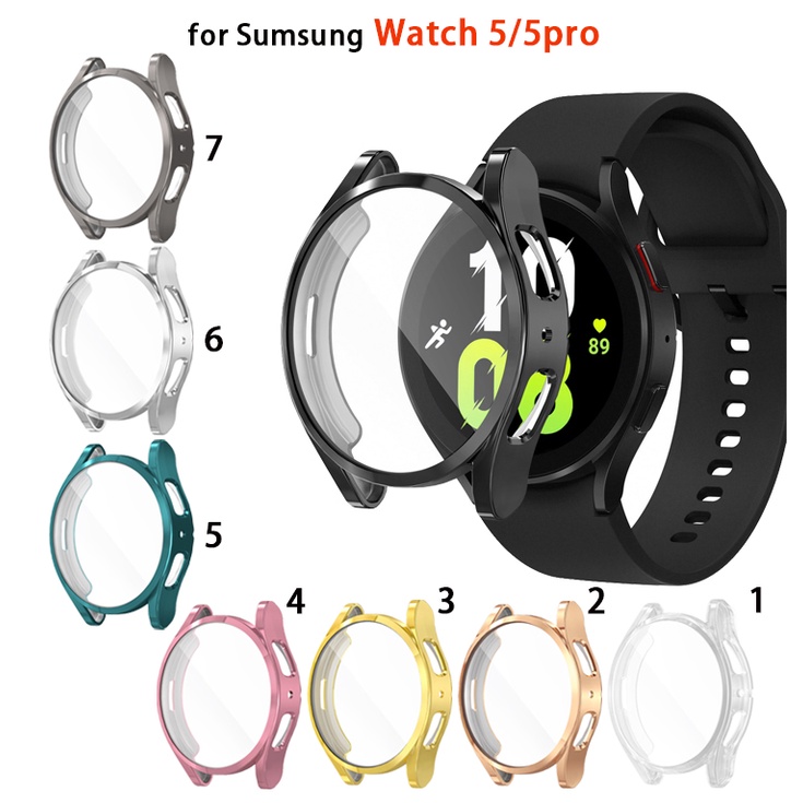 เคส TPU ชุบ สําหรับ Samsung Galaxy Watch 5 pro 40 มม. 44 มม. 45 มม.
