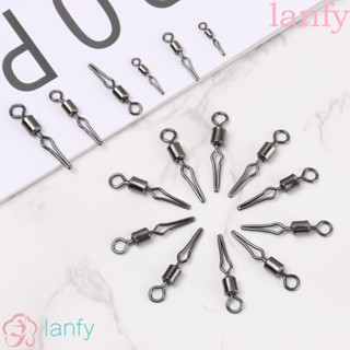 LANFY คลิปหนีบสายเบ็ดตกปลา หมุนได้ 8 ห่วง ยืดหยุ่น อุปกรณ์เสริม 100 ชิ้น