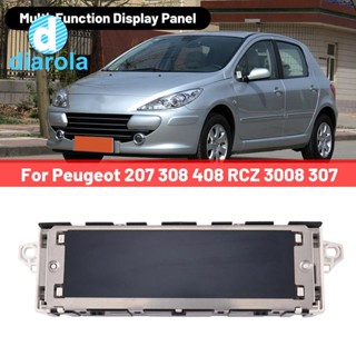 659340 659341 หน้าจอแสดงผลกลางรถยนต์ อเนกประสงค์ สําหรับ Peugeot 207 308 408 RCZ 3008 307 Citroen C4 C5