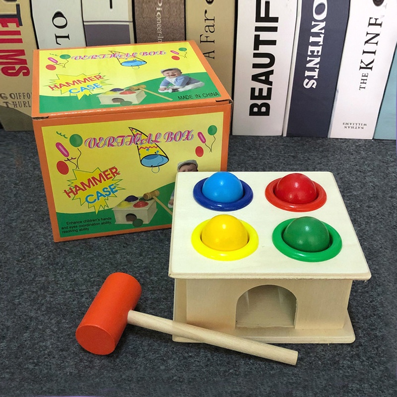 กล่องไม้เคาะค้อน ของเล่นเสริมการเรียนรู้เด็ก - รูปที่ 5