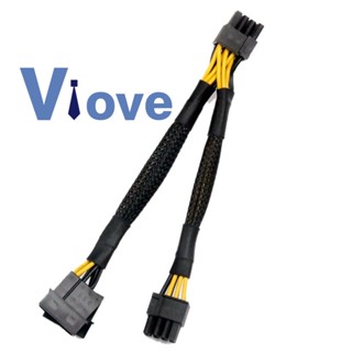 อะแดปเตอร์การ์ดแสดงผลวิดีโอ Dual 4Pin IDE Molex เป็น GPU Dual 8Pin(6+ 2)Pin PCI-E PCI Express