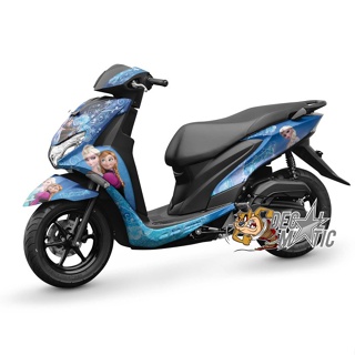 สติกเกอร์รูปลอก แบบเต็มตัว ลาย Yamaha Freego Free Go Frozen