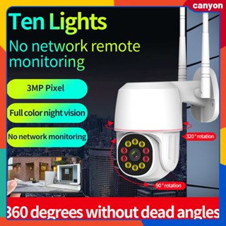 Wifi Camera Outdoor Ptz Ip Camera 1080p Wireless Cctv Security Cameras Two Way Voice Call Hd Ir Home Outdoor Surveilance Motion Detection Alarm canyon