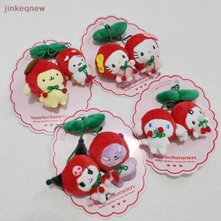 Jkth พวงกุญแจ จี้ตุ๊กตานุ่ม รูปการ์ตูน Hello Kitty Cherry Sanrio Kuromi Pom Pom Purin สําหรับกระเป๋านักเรียน