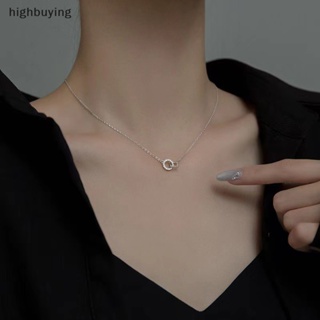 [highbuying] สร้อยคอโซ่ จี้ทรงเรขาคณิต ทรงสี่เหลี่ยม ประดับเพชร เครื่องประดับแฟชั่น สําหรับผู้หญิง พร้อมส่ง