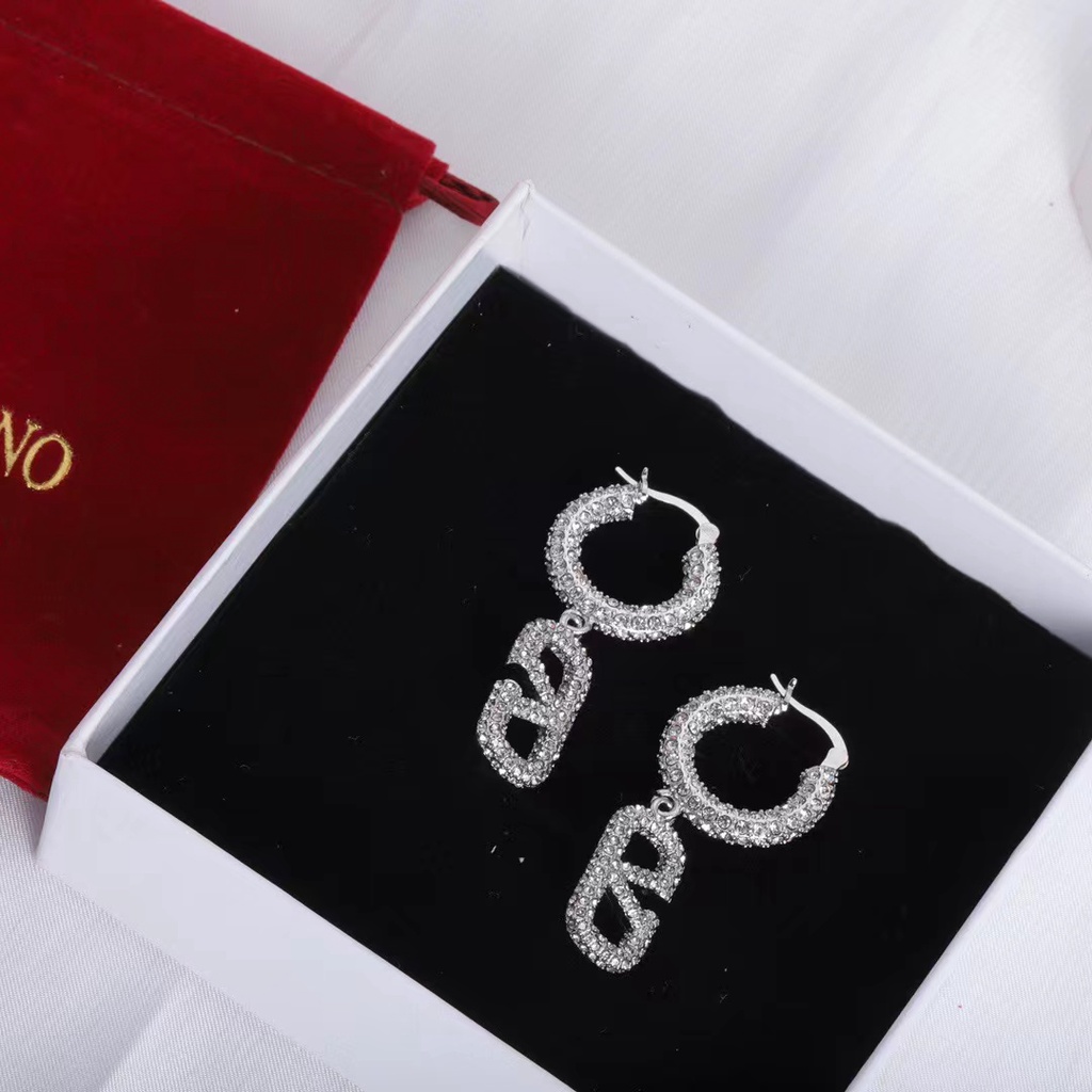 [VLTN Home] ต่างหูจี้เพชรเต็ม/ 07084