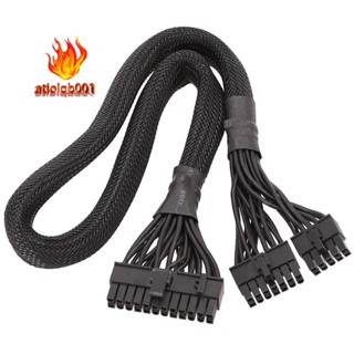 สายเคเบิลเมนบอร์ดพาวเวอร์ซัพพลาย 14+10Pin เป็น 24 Pin ATX 20+4 Pin PC PSU สําหรับ Corsair AX1500I AX1200I AX860I AX760I