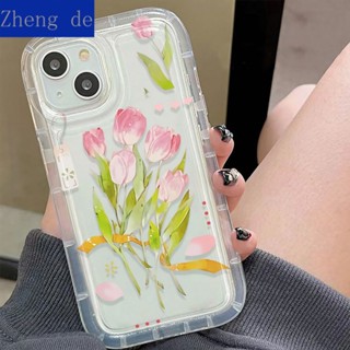 Xiaohongshu เคสโทรศัพท์มือถือแบบนิ่ม กันกระแทก ลายดอกไม้ เรียบง่าย สําหรับ Iphone 13 14pro 12 11max xr xs N6YN