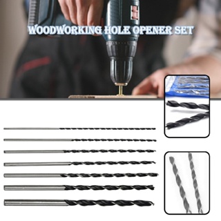 New 7pcs Extra Long Wood Drill Bit Set 12" Woodworking Tool 4 5 6 7 8 10 12mm