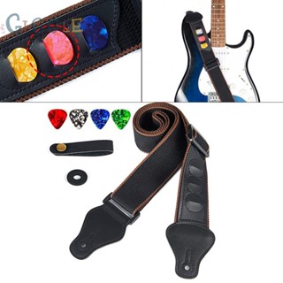 ⭐READY STOCK ⭐Guitar Strap 146x5cm Adjustable Strap Guitar Neck Strap Polyester Fiber