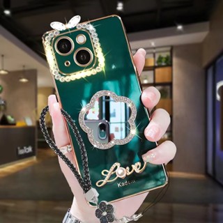 Andyh เคสโทรศัพท์มือถือ ลายดอกไม้ พร้อมสร้อยข้อมือ ประดับเพชร สําหรับ Infinix Hot 12Play 20 20i 20S 20Play