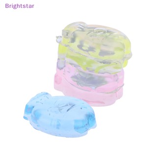 Brightstar ของเล่นบีบสกุชชี่ บล็อกน้ําแข็งใส รูปปลา ขนาดเล็ก คลายเครียด สําหรับเด็ก