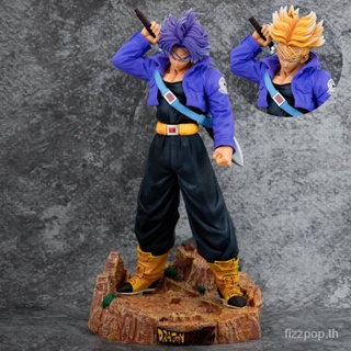 [Spot quick delivery] Large size Dragonball 47cm trance hand-held future warrior double-headed Dragonball hand-held statue decoration wholesale