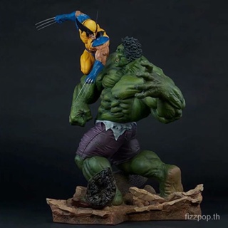 [Spot quick delivery] Avengers Wolverine VS Hulk Wolverine VS Hulk giant statue hand-made