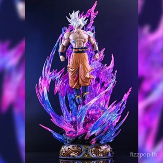 [Spot quick delivery] Super Saiya GK free of charge, Wukong three-head carving, non-luminous scene model boxed hand-made