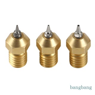 Bang หัวฉีดเครื่องพิมพ์ 3D 0 2 0 3 0 5 มม. 3 ชิ้น พร้อมปลายสเตนเลส ถอดออกได้ สําหรับเส้นใยพลาสติก 1 75 มม. เครื่องพิมพ์ 3D