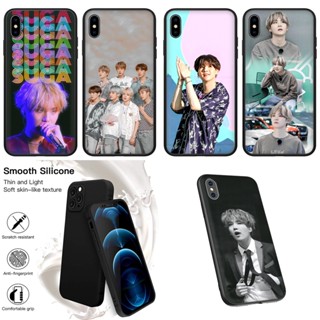 เคสโทรศัพท์มือถือ ซิลิโคนนิ่ม ลาย BTS Suga สําหรับ iphone 11 12 13 Pro Max Mini CC1