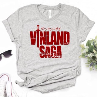 เสื้อยืด พิมพ์ลายการ์ตูน Vinland Saga Y2K สไตล์สตรีท สําหรับผู้หญิง