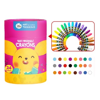 Joan Miro สีเทียนปลอดสารพิษ Washable Silky Crayons สีเทียนเด็ก " ของแท้ แพคเกจใหม่ " ของเล่นเด็ก