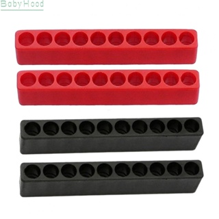 【Big Discounts】Screwdriver Storage Black Red Brand New Easy To Organize 1/4inch Hex 10 Holes#BBHOOD