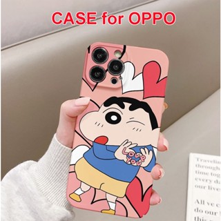 เคสโทรศัพท์มือถือแบบแข็ง ลายการ์ตูนชินจัง สําหรับ OPPO Find X5 Pro Find X5 X3 Pro F9 F11 A91 A9 A5 A78 A77 A53 A33 A31 A17 A15 A15S