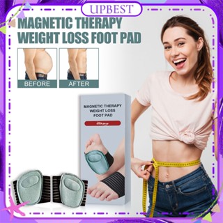 ♕ South Moon 1pair Magnetic Therapy Weight Loss Foot Pad Fat Burning Naturally Enhanced Blood Circulation Lifting Skin Acupressure Fore Palm Pad Body Care UPBEST