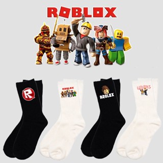 ถุงน่องขากลาง ลายการ์ตูนอนิเมะ Roblox แฟชั่นสําหรับผู้ชาย และผู้หญิง และนักเรียน