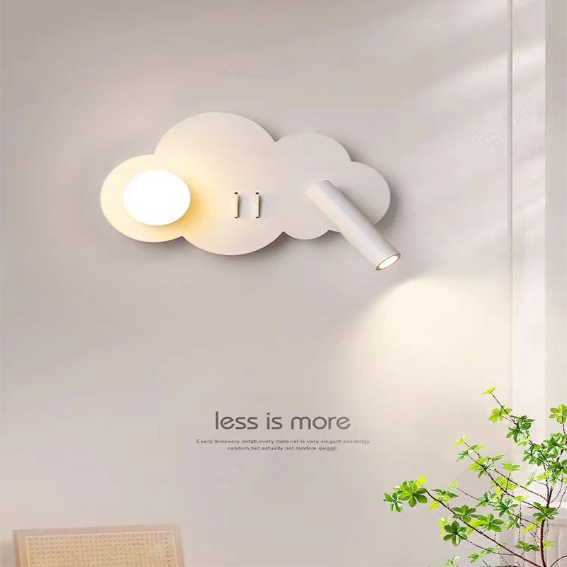 โคมไฟติดผนังนอร์ดิก มินิมอล โคมไฟผนังห้องเด็ก LED สปอตไลท์ สําหรับของตกแต่งบ้าน/ห้องนอน
