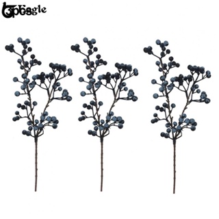 ⭐24H SHIPING⭐Faux Bouquets 36cm In Total Length Bright Color Fake Blueberry Berries