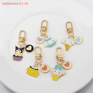 Onelady พวงกุญแจโลหะ จี้การ์ตูนอนิเมะ My Melody Purin Dog Cinnamoroll Kuromi Little Twin Star Kawaii น่ารัก สําหรับตกแต่งกระเป๋า