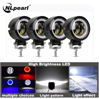 Nlpearl ไดโอดไฟตัดหมอก เรืองแสง 2x3 นิ้ว 20w 4x4 12V 24v สําหรับรถยนต์ รถบรรทุก NY4X