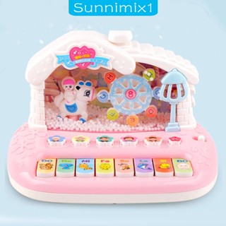 [Sunnimix1] เครื่องดนตรีเปียโนไฟฟ้าจําลอง สําหรับเด็กอายุ 1 2 3 ปี