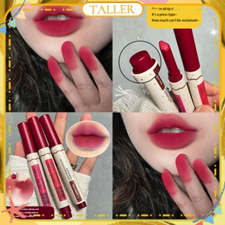 พร้อมส่ง Stcok Cappuvini Airy Lipstick Pen Outlines Lip Shape Plump Lip Velvet Matte Smooth Lipstick High Color Rendering Long Lasting Student Lip Makeup 8 Color TALLER