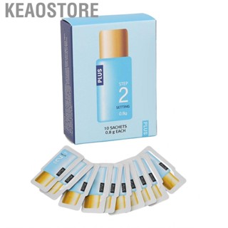 Keaostore Lash Fixing Agent  Gentle Fixation Lotion Long Lasting Semi Permanent Step 2 Fast Acting 10pcs Safe for Salon