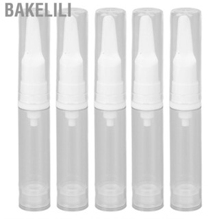 Bakelili Travel Pump Bottle 10ml Spill Prevention Transparent Airless Portable Duckbill Nozzle for Lotion Home