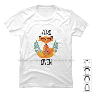 เสื้อยืด ผ้าฝ้าย ขนาดใหญ่ พิมพ์ลาย Zero Fox Given 100 ไซซ์ 4XL 5XL 6XL