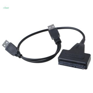 Char อะแดปเตอร์แปลงสายเคเบิ้ล USB 2 0 เป็น 2 5 3 5 สําหรับฮาร์ดไดรฟ์